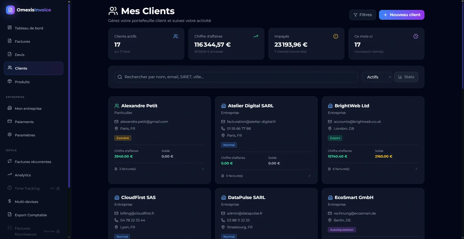 Omexis Invoice
